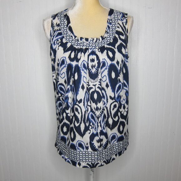 Tommy Hilfiger Patterned Sleeveless Top Size M - Picture 8 of 10